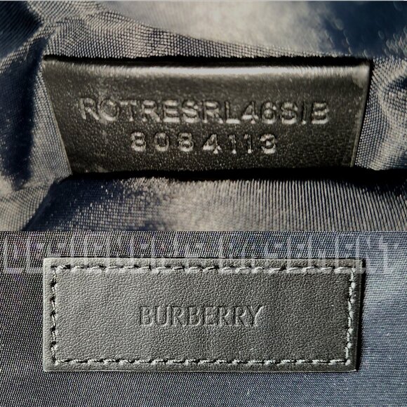 BURBERRY black Leather trim JETT beige Archive Vintage Check nylon zip Backpack - Picture 5 of 12